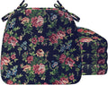 AAAAAcessories D-Shaped Chair Cushions, Machine-Washable Cover, Night-Blooming by AAAAAcessories