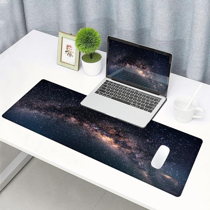 Large Gaming Mouse Pad with Stitched Edges, Galaxy Desk Mat, Extended XL - Image 6