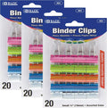 BAZIC Products Small Binder Clips, 3/4 in, 20 Ct, clamp paper stacks tight and by BAZICProducts