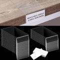Containlol 30 Pcs Moveable Shelf Label Holders Clear Transparent Plastic by Containlol