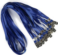 Bird Fiy Black Lanyards 100 Pack 34" Premium Lanyard Bulldog Clips Bulk Nylon by BirdFiy