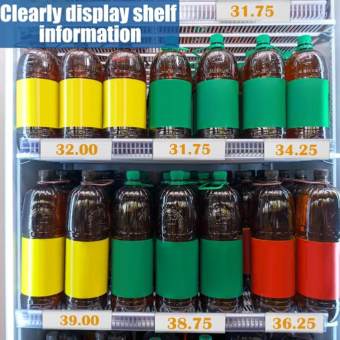 Kathfly 100 Pack Wire Shelf Label Holders Shelf Cable Tags - Image 5