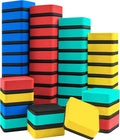 Mini Dry Erase Erasers, IHPUKIDI 48 Pack Magnetic Whiteboard Dry Erasers by IHPUKIDI