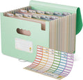EcoStash Accordion File Organizer, 12-Pocket Wheat Straw Expanding File Folder by EcoStash