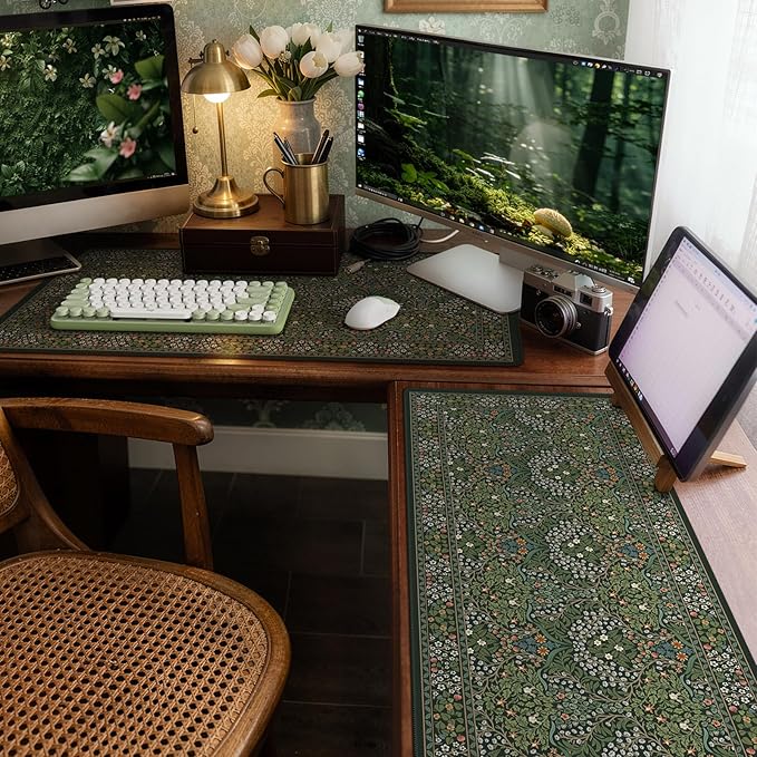 iCasso Big Mouse Pad, Desk Pad Mat, Full Desk Large Mousepad, Anti-Slip Smooth - Image 8