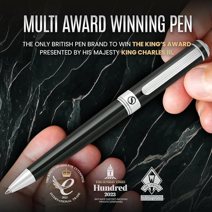 Scriveiner BlackGreen Ballpoint Pen - Image 7