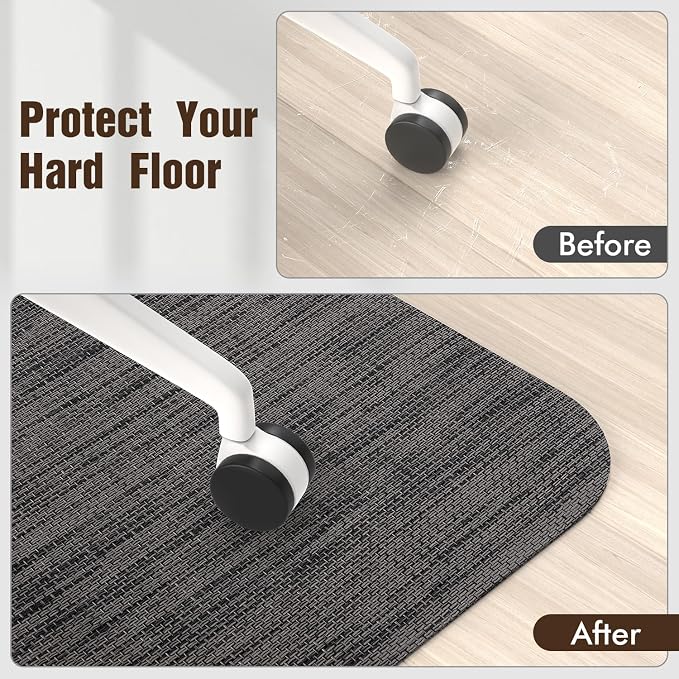 Blvornl Office Chair Mat for Hardwood Floor and Low Pile Carpet, Anti-Slip Hard - Image 6