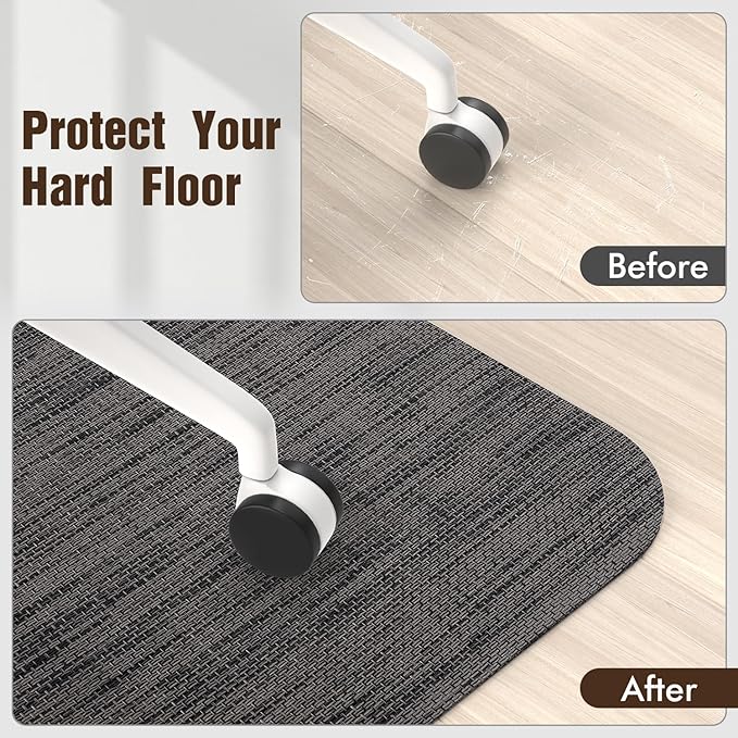 Blvornl Office Chair Mat for Hardwood Floor, Large Anti-Slip Hard Floor - Image 6