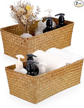 Set of 2 Wicker Storage Baskets by Unknown