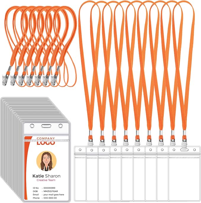 Marspark 200 Pcs ID Badge Holder by Marspark