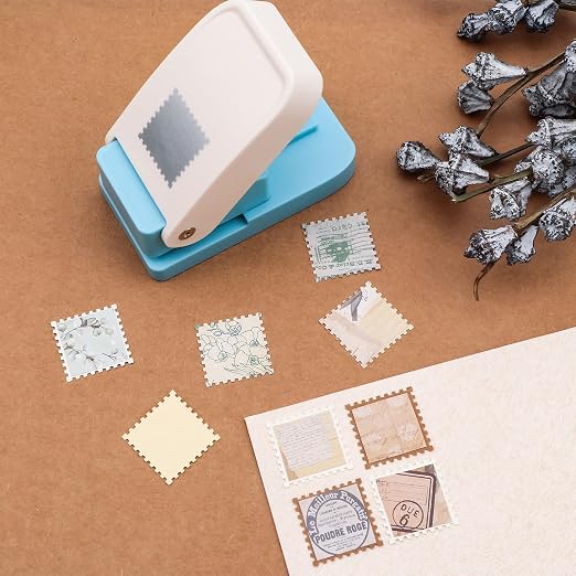 3 Pcs Stamp Punch, 1 Inch Square Punch, 1X0.8 Inch Rectangle Postage Stamp - Image 7