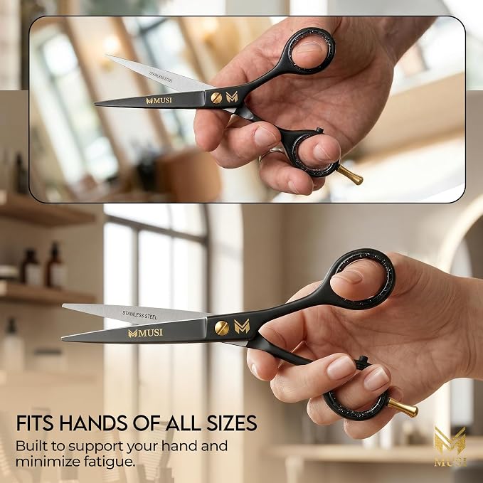 Barber Hair Cutting Scissors 6.5" – 420 Japanese Standard Stainless Steel Hair - Image 8