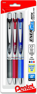 Pentel EnerGel RTX Retractable Liquid Gel Pen, Needle Tip, Extra Fine Line by PentelofAmerica