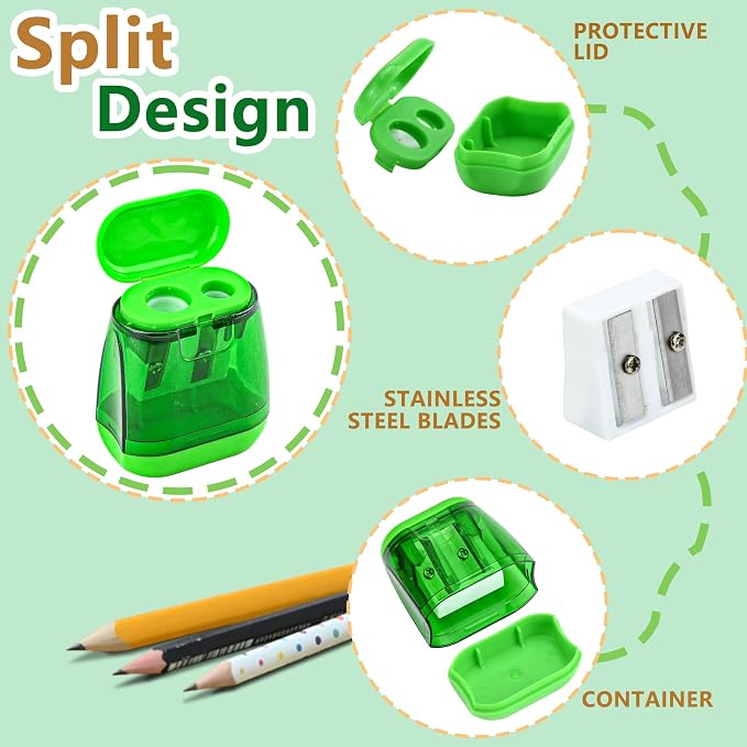 24Pcs Pencil Sharpener Manual - Image 3