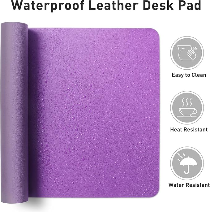 Aothia Faux Leather Desk Mat - Image 7