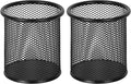 EasyPAG Pencil Holder for Desk, 2 Pack Metal Pen Organizer, Mesh Pencil Cup by EasyPAG