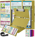 Nursing Clipboard EMT Edition 3 Layers Aluminum Foldable Nurse Clip Board by SCPrintingWorld