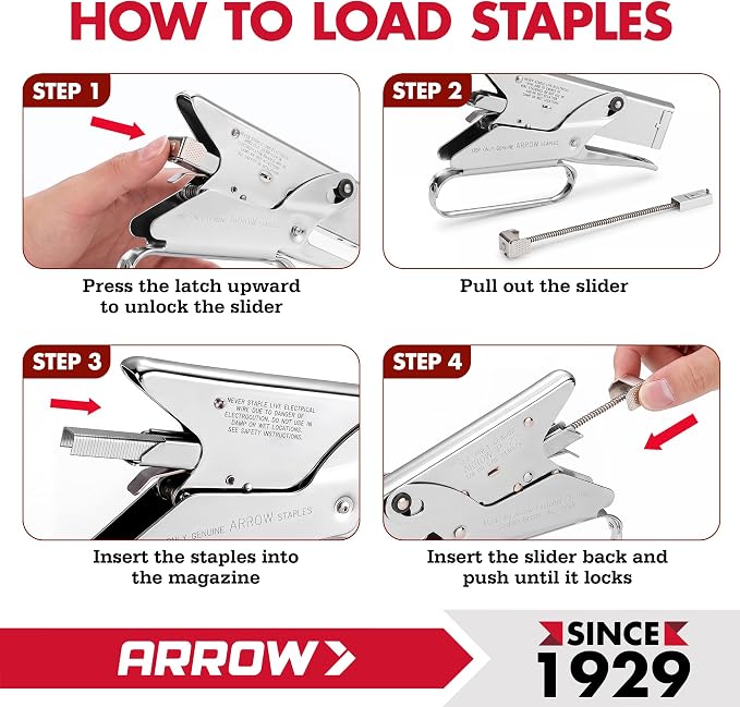 Arrow Fastener P22 Heavy Duty Handheld Plier Stapler - Image 4