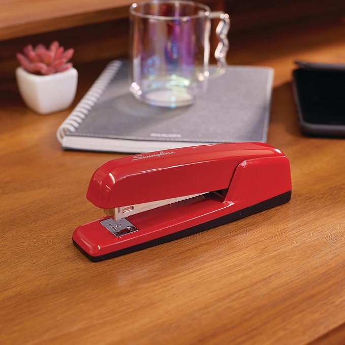 Swingline Stapler, 30 Sheet Capacity, 747 Business Stapler, Jam Free, Rio Red - Image 6