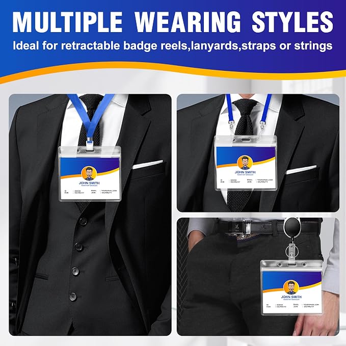 10PCS ID Badge Holder Horizontal - Image 5