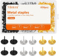 450Pcs Push Pins with Storage Box – Gold, Cork Boards & Home Decor by Unknown