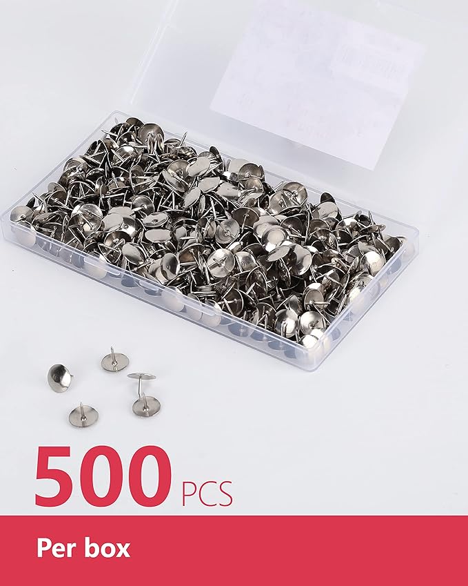 PAPERPAL Standard Silver Flat Thumb Tacks - Image 3