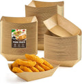 ZORRITA Small Paper Food Trays, 1/2 Lb, 200 Pack, Disposable | Mini Brown Paper by ZORRITA