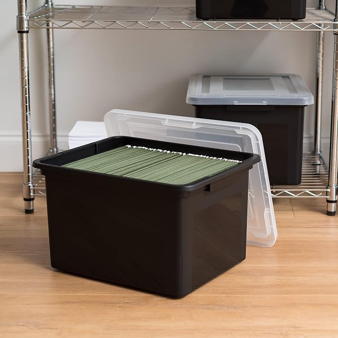 IRIS USA File Box, Plastic File Organizer - Image 6