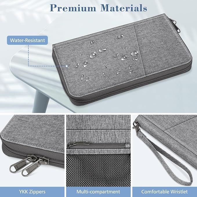 Fintie Family Passport Holder Wallet, RFID Blocking Travel Document Organizer - Image 5
