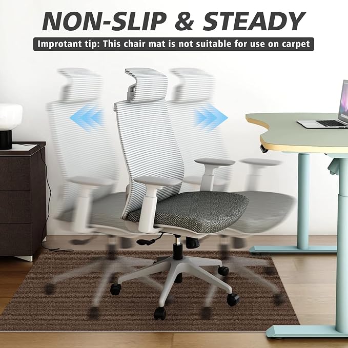 Sycoodeal Office Chair Mat for Hardwood Floor, Office Computer Gaming Chair Mat - Image 3