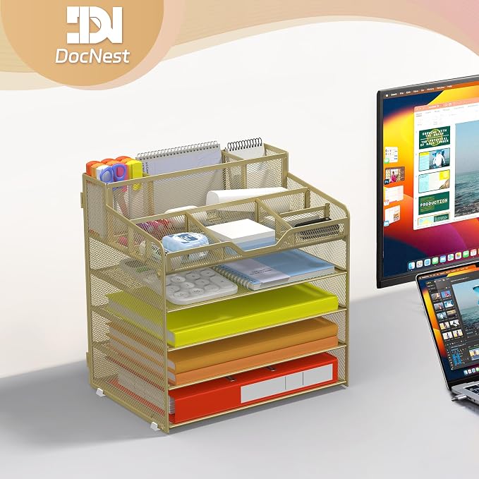 Docnest 5 Tier Mesh Desk Organizer - Image 7
