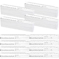 500 Pcs Wound Ruler 6 Inch Wound Measuring Tape Paper Guide Ruler Double Sided by Janlaugh