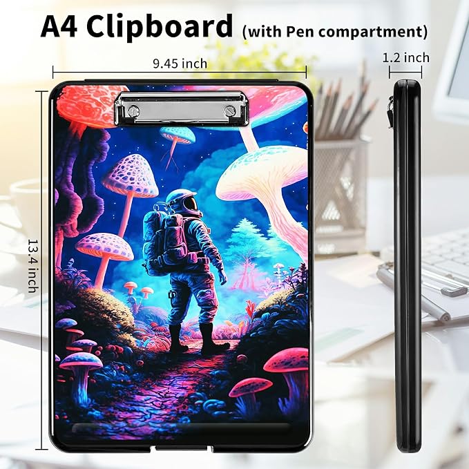 A4 Clipboards, Heavy Duty Waterproof Nursing Plastic Folder Clipboard - Image 2