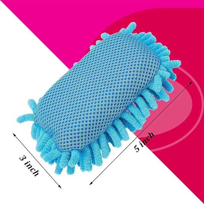 Zonon 4 Pieces Dry Erase Eraser Microfiber Shag Washable Whiteboard Eraser - Image 4