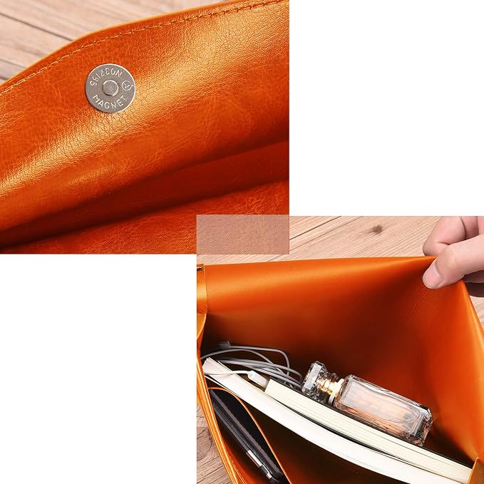 PU Leather A4 File Folder Document Holder Envelope Folder Case - Image 6