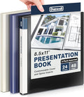 Dunwell Presentation Binder 24-Pocket, Displays 48 Pages, 8.5x11 Portfolio by Dunwell