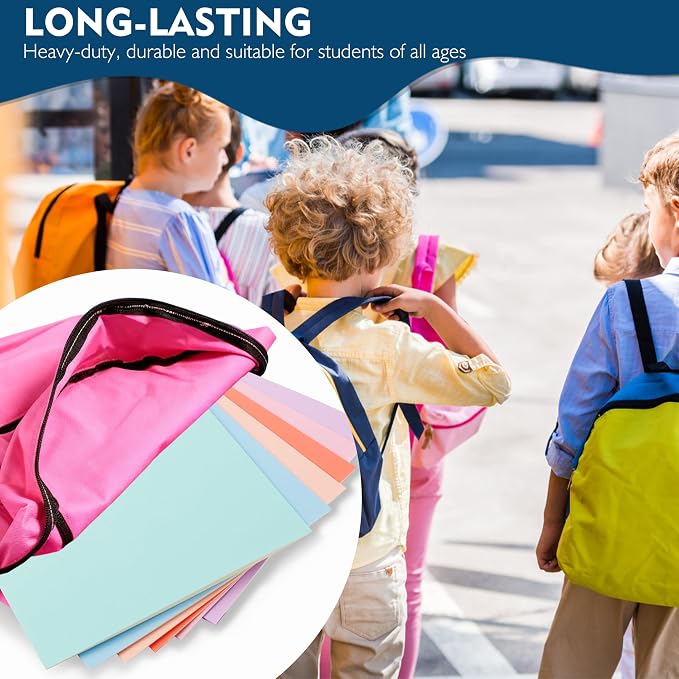 pmybupo Blue Folders with Pockets 50 Pack Pastel Colors, 2 Pocket Folders Fit - Image 6