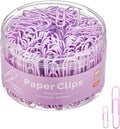 NEEWAY 450pcs Paper Clips Assorted Sizes, Small and Large Paper Clips, Coated by NEEWAY