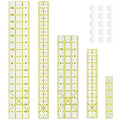 Sewing Ruler, 5 Piece Quilting Rulers, 3 x17 Inch, 1.5 x17 Inch, 3 x12 Inch by VPVPV