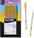SAKURA Gelly Roll Metallic Gel Pens, 6 Piece Gold, 6 Pack by SAKURAOFAMERICA