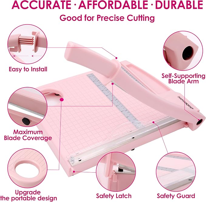12" Paper Cutter, Precision Cut - Image 4