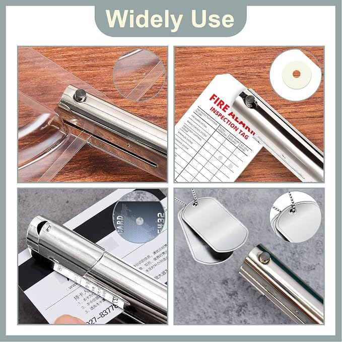 Chumia 2 Pcs Heavy Duty Hole Punch 2" Long Reach 1/4 Inch Paper Single One Hole - Image 6