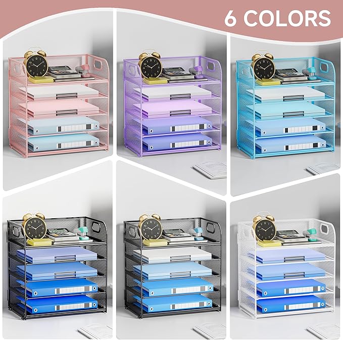 5-Tier Stackable Paper Organizer - Image 6