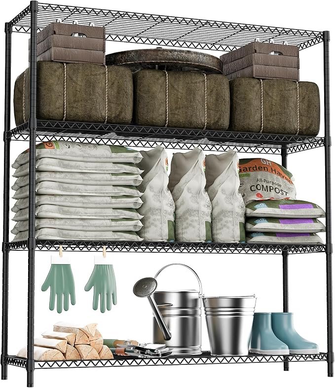 M MZG 2400LBS 47.3" W Stand Shelf Wire Rust-Proof Outdoor Storage Shelving by MEIGAOPLASTICANDMETALHKCOLIMITED