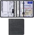 TILDOSAC Car Registration & Insurance Card Holder Leather Auto Glove Box by TILDOSAC