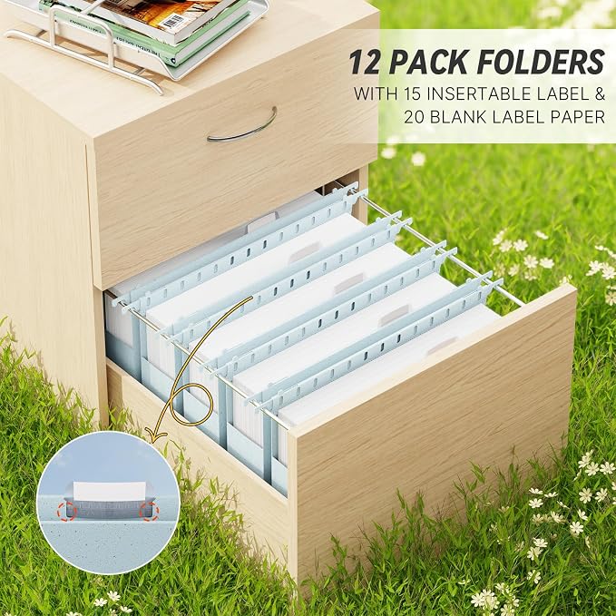 XINGIA Legal Size Hanging File Folders, 12 Pack Reinforced Legal Size File - Image 3