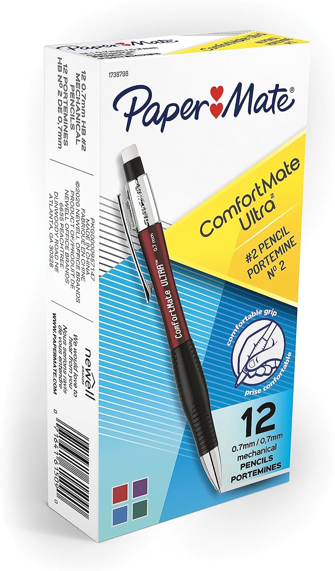 Paper Mate Comfort Mate Ultra Mechanical Pencils, 0.7mm HB #2 Lead, Note-Taking - Image 4