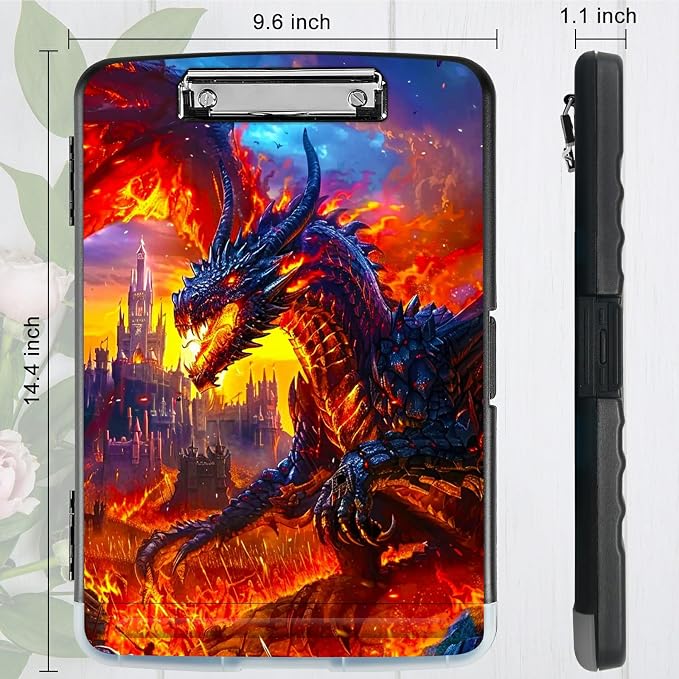 Castle Flaming Dragon A4 Clipboard - Image 3