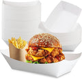 Fit Meal Prep [125 Pack 5 lb Paper Food Trays Heavy Duty Disposable Food Boats by FMPBRANDS