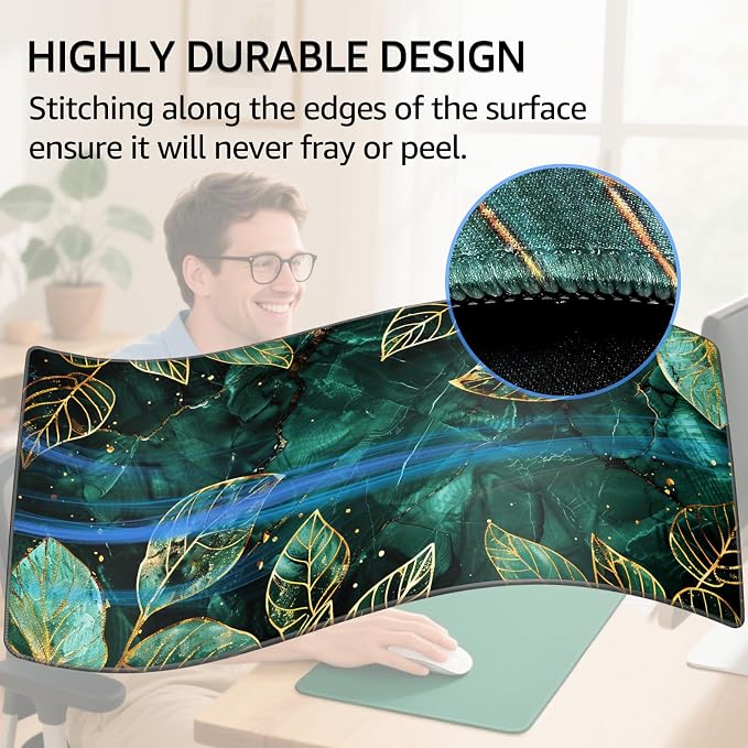 KTRIO Large Gaming Mouse Pad, Desk Mat, 31.5 x 15.7 in, XXL | Smooth - Image 3